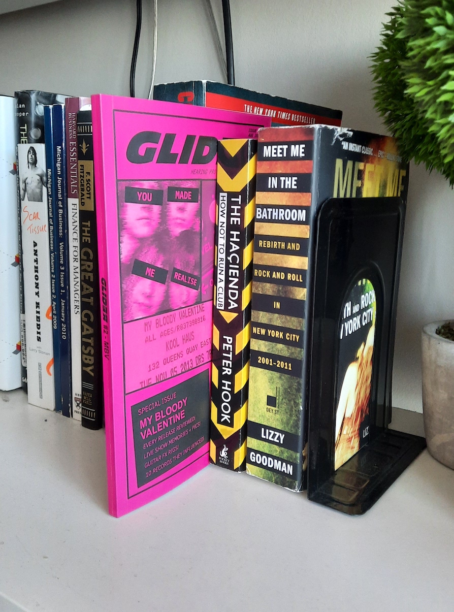 glider issue 2 on a bookshelf